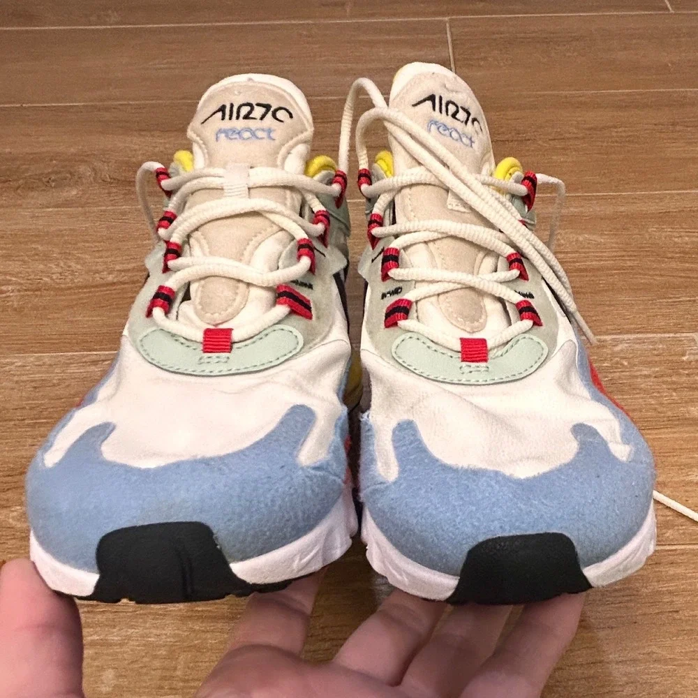 Nike Air Max 270 React Bauhaus Multi‎ Color Sneakers Women's 8